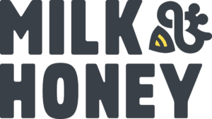 Milk & Honey PR logo slate grey