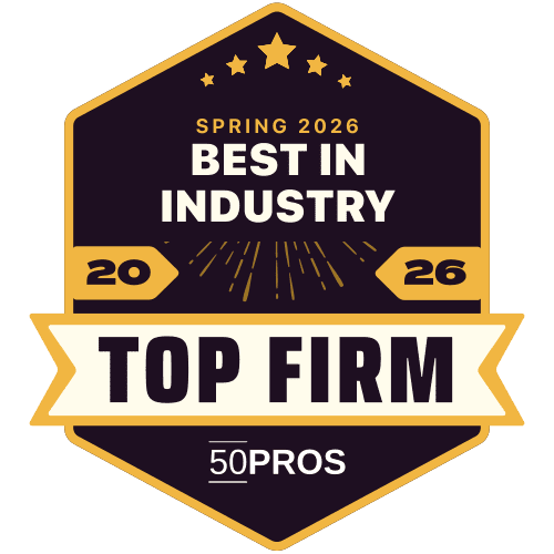 Best In Industry 50Pros badge